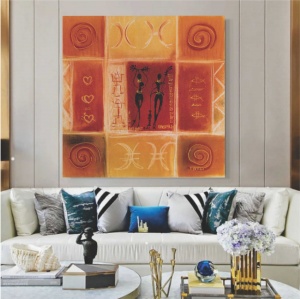 Malaika, uramljena slika 70x70cm