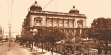 Stari Beograd ul Kralja Milana 1920., uramljena slika 50x100cm