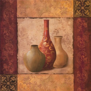 Tople zemljane boje 2, uramljena slika 50x50cm