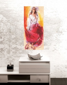 Vivacity, uramljena slika 30 x 70 cm