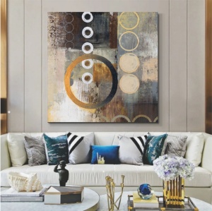 Yellow aps2, uramljena slika 70x70cm