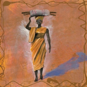 Abdalla, uramljena slika 50x50 cm