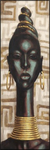 Abiona, uramljena slika dimenzije 35x100cm