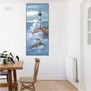 Zeleni svetionik, uramljena slika 20 x 50 cm i 30x70cm