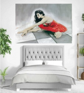 Balerina, uramljena slika 70x100cm