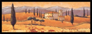 Buona sera, uramljena slika 35x100cm