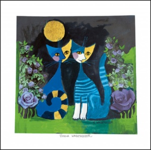 Cats 1, uramljena slika 50x50cm