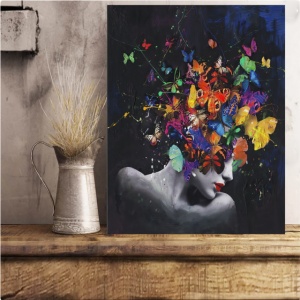 Colored girl, uramljena slika 40x50cm i 50x70cm