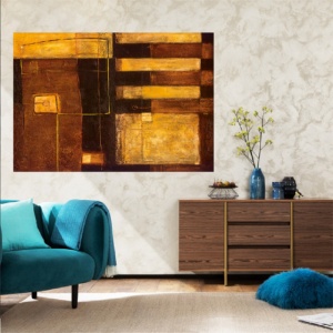 Geometric, uramljena slika 60x80cm