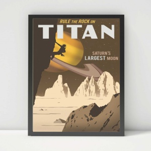 Titan, stari poster, uramljena slika 30x40cm i 40x50cm