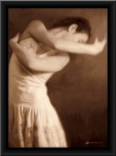 Balerina Polina, uramljena slika 50 x 70 cm