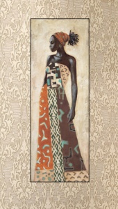 Chiku, uramljena slika dimenzije 35x100cm