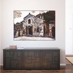 Crkva Ruzica na kalemegdanu, uramljena slika 50x70cm