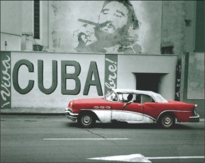 Cuba 3D slika, uramljena slika 50x70cm