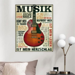 Musik, uramljena slika 40x50cm