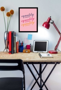Poster equality, uramljena slika 30x40cm i 40x50cm