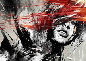 Red hair, uramljena slika 50x70cm