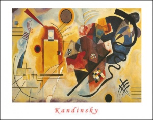 W. Kandinsky, Gelb Rot Blau, uramljena slika 40x50cm i 56x71cm