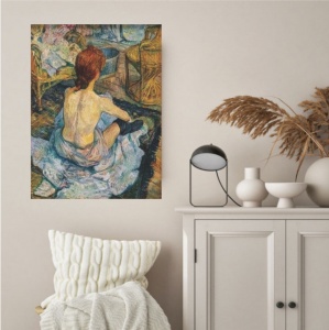 Woman at her toilet - Toulouse-Lautrec, uramljena slika 40x50cm i 50x70cm