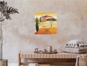 Capo di Monte, uramljena slika 50x50cm