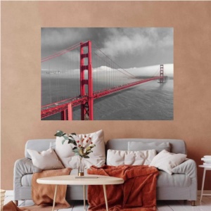 Golden Gate bridge, uramljena slika 70x100cm