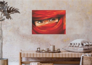 Momenat misterije, uramljena slika 50 x 70 cm