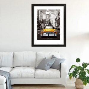 NY Taxi NO1, uramljena slika, 60x80cm
