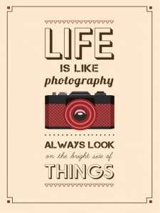Poster Life is like photography, uramljena slika 30x40cm i 40x50cm