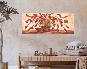 Venice flowers, uramljena slika 35x100cm