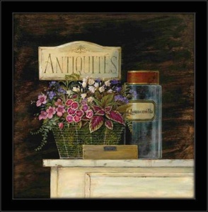Antiquites & Jardin, uramljena slika 50x50cm svaka