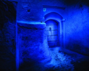 Blue city 1, uramljena slika