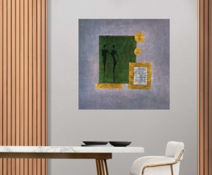 Ljubav u africi 2, uramljena slika 50 x 50 cm