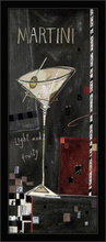 Martini, Pina Colada, Margarita, Cosmopolitan, komplet 4 uramljene slike 20x50cm i 30x70cmi 30x70cm