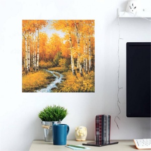 Potok u jesen, uramljena slika 50x50cm i 70 x 70 cm