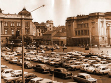 Stari Beograd, trg Republike 1976., uramlljena slika 30x40cm i 40x50cm
