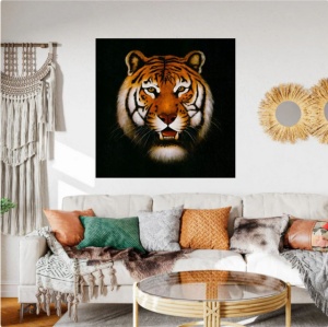 Tigar, uramljena slika 70x70cm