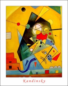 W. Kandinsky, Quiet Harmony 1924., uramljena slika 40x50cm