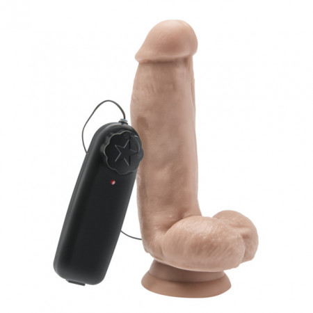 Realistični vibro dildo sa testisima 15cm | Dildo 6in. with Balls Vibrator