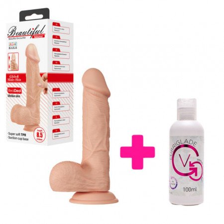 Mekani Dildo 22cm i Lubrikant | KOMBINUJ I UŠTEDI 65