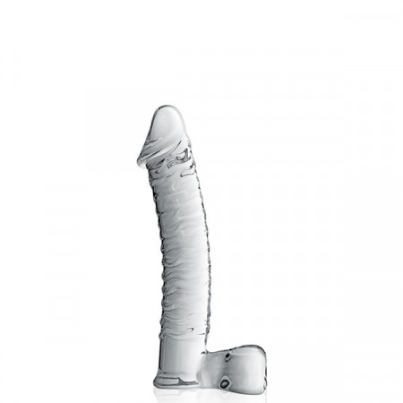 Realistični stakleni dildo | Glossy Glass Dildo