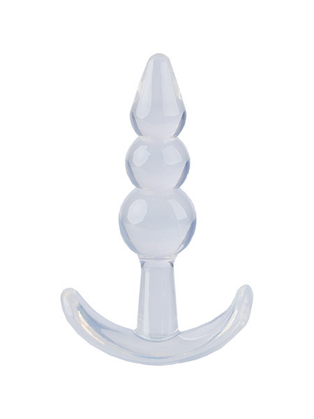 Analni dildo | T-Plug Beaded Clear
