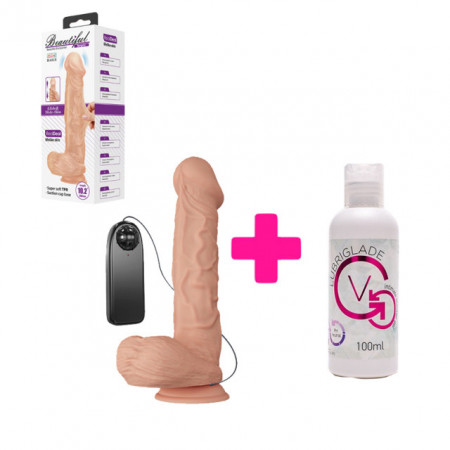 Mekani Vibro Dildo 26cm i Lubrikant | KOMBINUJ I UŠTEDI 68