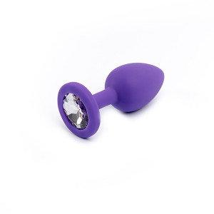 Analni dildo sa cirkonom | ljubičasti
