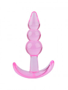 Analni dildo | T-Plug Beaded Pink