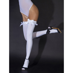 Čarape sa mašnicom | White satin bows