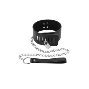 Povodac | Fetish collar with padlock and leash