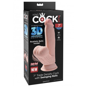 3D Dildo | Dildo sa realističnim testisima 7in