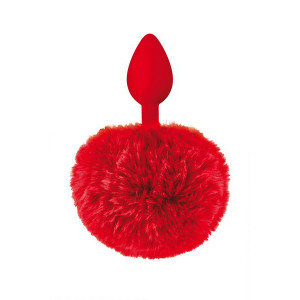 Analni dildo | Bunny Tail Red