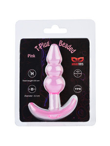 Analni dildo | T-Plug Beaded Pink