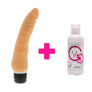 Silikonski vibrator 21cm i Lubrikant | KOMBINUJ I UŠTEDI 55